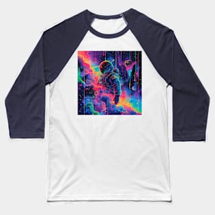 Neon Space Baseball T-Shirt